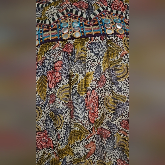 VERB By Pallavi Singhee Follow Multi Color Viscose Georgette PrintedTunic.Size M - Picture 12 of 16